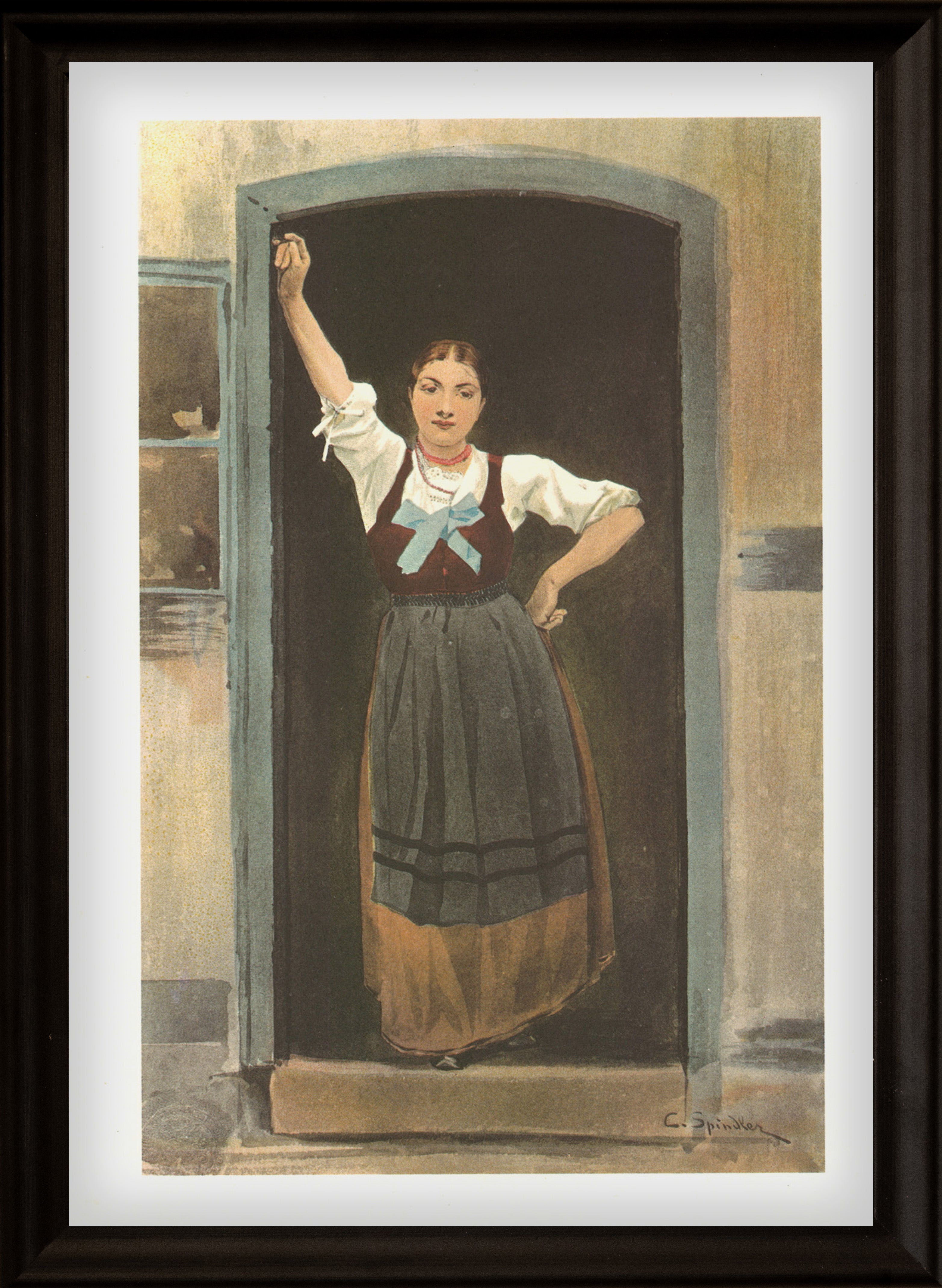 Jeune femme de Retschwiller en costume d'été
